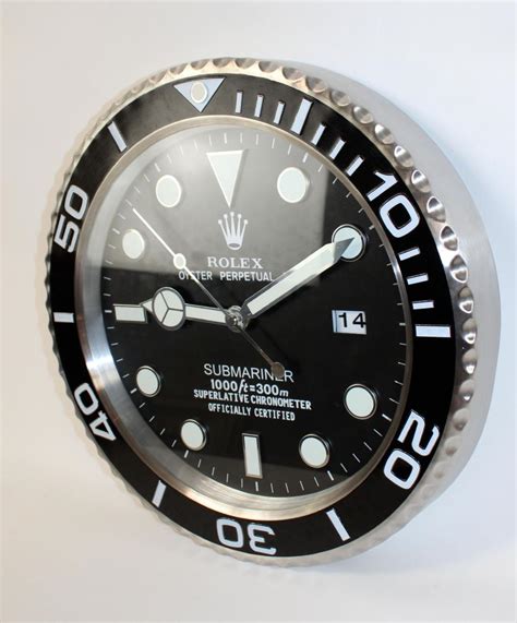 rolex submariner dealer wall clock